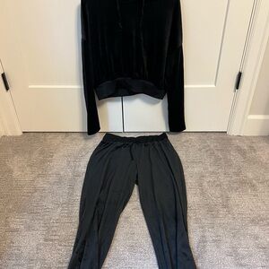 BP Velour Black Pajama Set